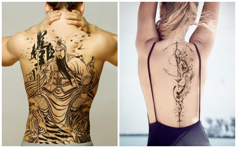 Xăm hình ở lưng có nhiều ưu điểm Xăm hình ở lưng có nhiều ưu điểm
