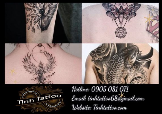 Tịnh Tattoo nổi bật với các mẫu xăm nghệ thuật Hội An đa dạng: từ mini tattoo đến hình xăm truyền thần, hoa văn Á Đông, mandala, geometric…