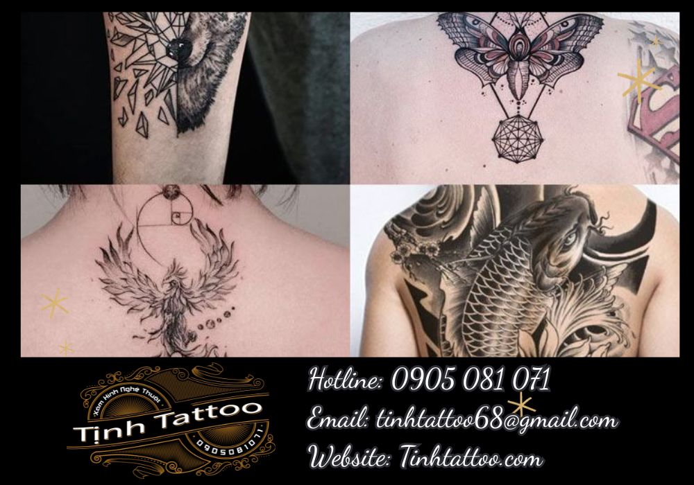 Tịnh Tattoo nổi bật với các mẫu xăm nghệ thuật Hội An đa dạng: từ mini tattoo đến hình xăm truyền thần, hoa văn Á Đông, mandala, geometric…